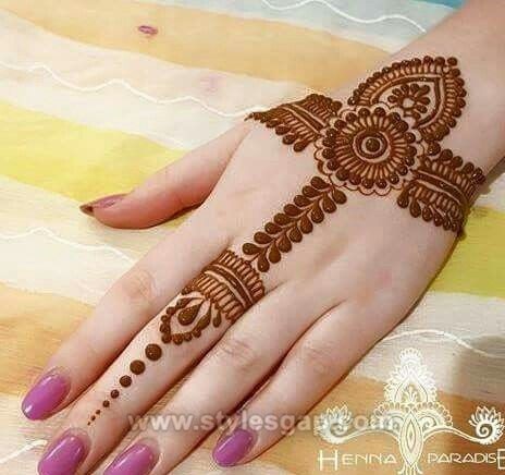 arabic mehndi design for back side of hand