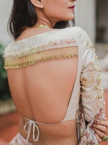 backless saree blouse pattern