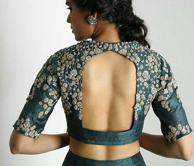 boat neck backless blouse pattern