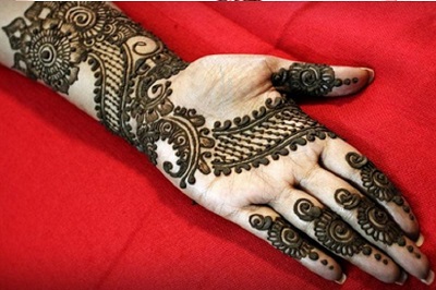 easy mehndi design for raksha bandhan