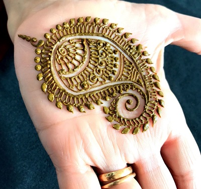 easy paisley mehndi for kids