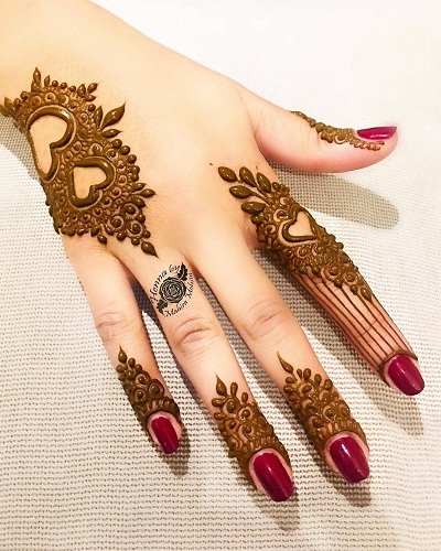 mehndi design cute and romantic