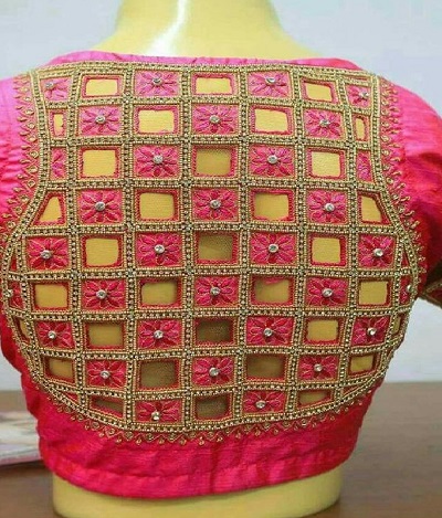 new design of blouse back side