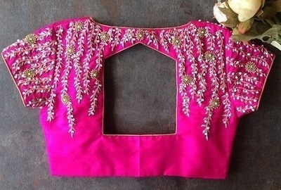 party wear blouse back neck design