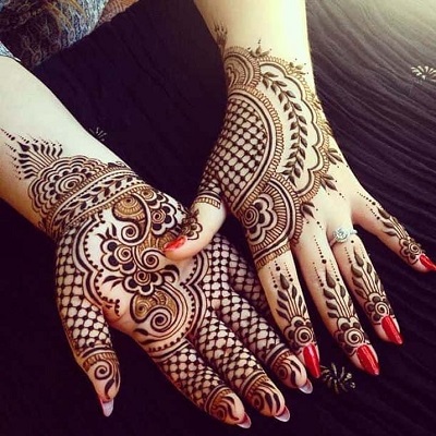 simple and unique dulhan mehndi design