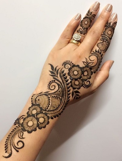 simple eid mehndi design for hands