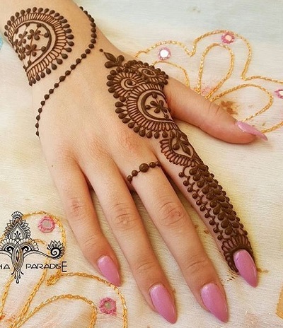 simple henna design for beginners finger