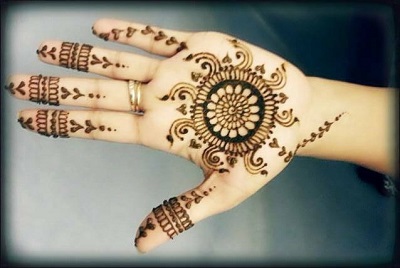 simple islamic mehndi designs