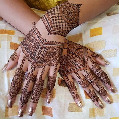 simple mehndi for eid and wedding