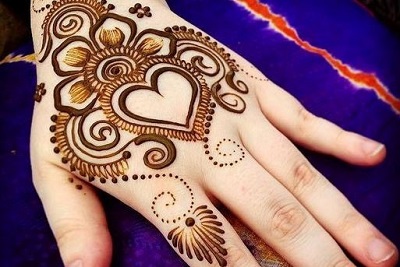 simple shading mehndi design