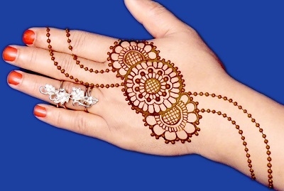 triple circles easy mehndi design