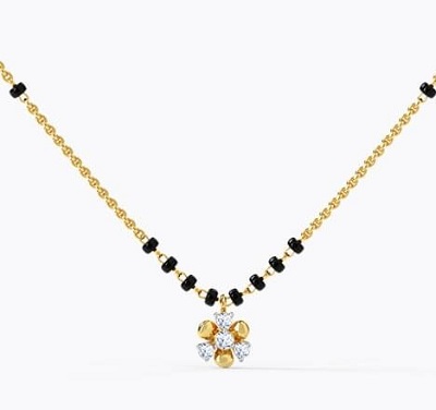 Black Beads Mangalsutra For Daily Wear