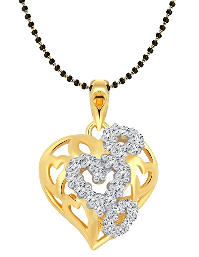 Chain and Pendent Style Heart Mangalsutra