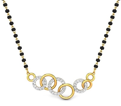 Circular pattern mangalsutra Style