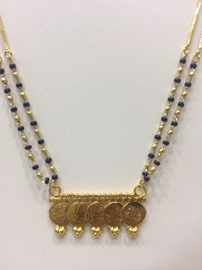 Coin Style Mangalsutra with Double Chain