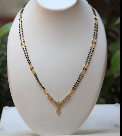 Double Chain Pattern Short mangalsutra