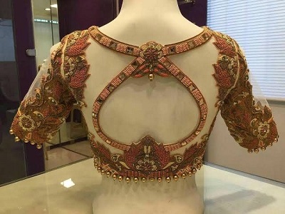 Embroidered heavy designer blouse