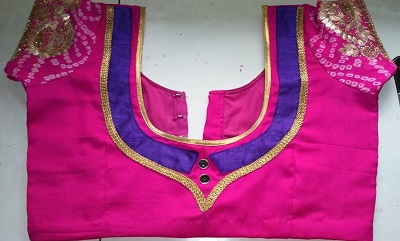 trendy patch work blouse designs