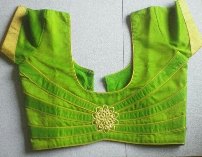 Simple Green Cotton Blouse