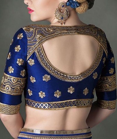 Latest Patch Work Blouse for Silk Sarees