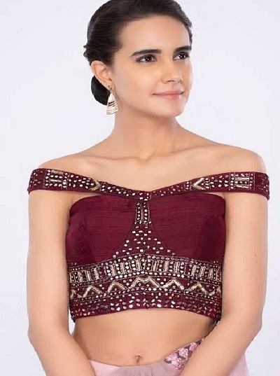 tube style off shoulder blouse design for parties