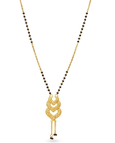 22 karat mangalsutra pendant style