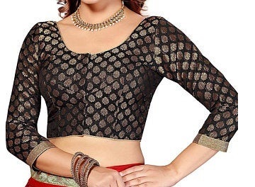 Blouse in Banarasi with Long Sleeves