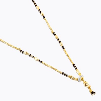 Chain style Gold mangalsutra in 10 grams