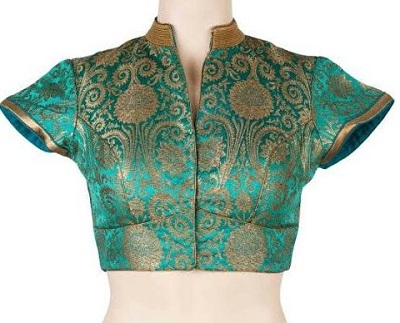 Chinese Collar Blouse in Banarasi