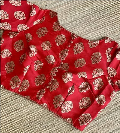 Elegant Red Banarasi Blouse Style