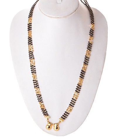Long Style Mangalsutra with three Chains