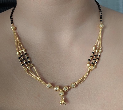 Modern 22 carat Gold Mangalsutra Pattern