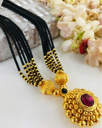 Necklace Like Mangalsutra Design