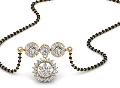 Single chain stylish diamond Nallapusala
