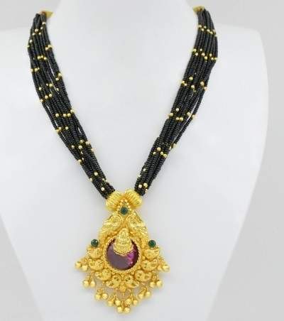 Traditional Necklace Look Like Mangalsutra Pendant