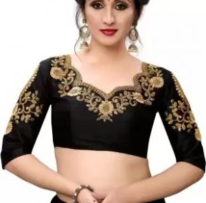 25 Latest Black Saree Blouse Designs (2023) For Parties and Weddings ...