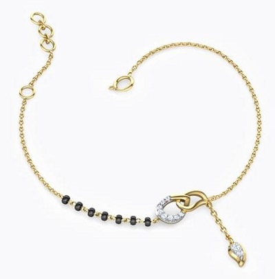 Delicate latest style of mangalsutra for hands