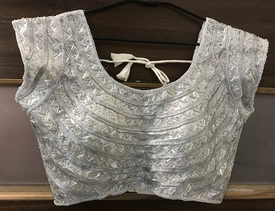 Designer sequin filled saree blouse