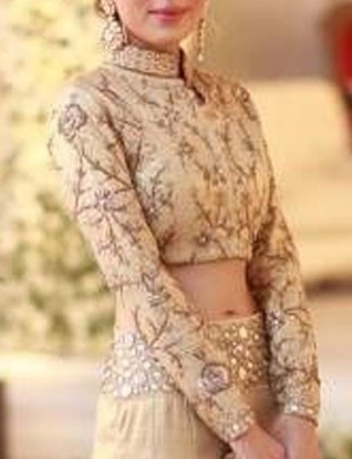 Full sleeves saree blouse pattern