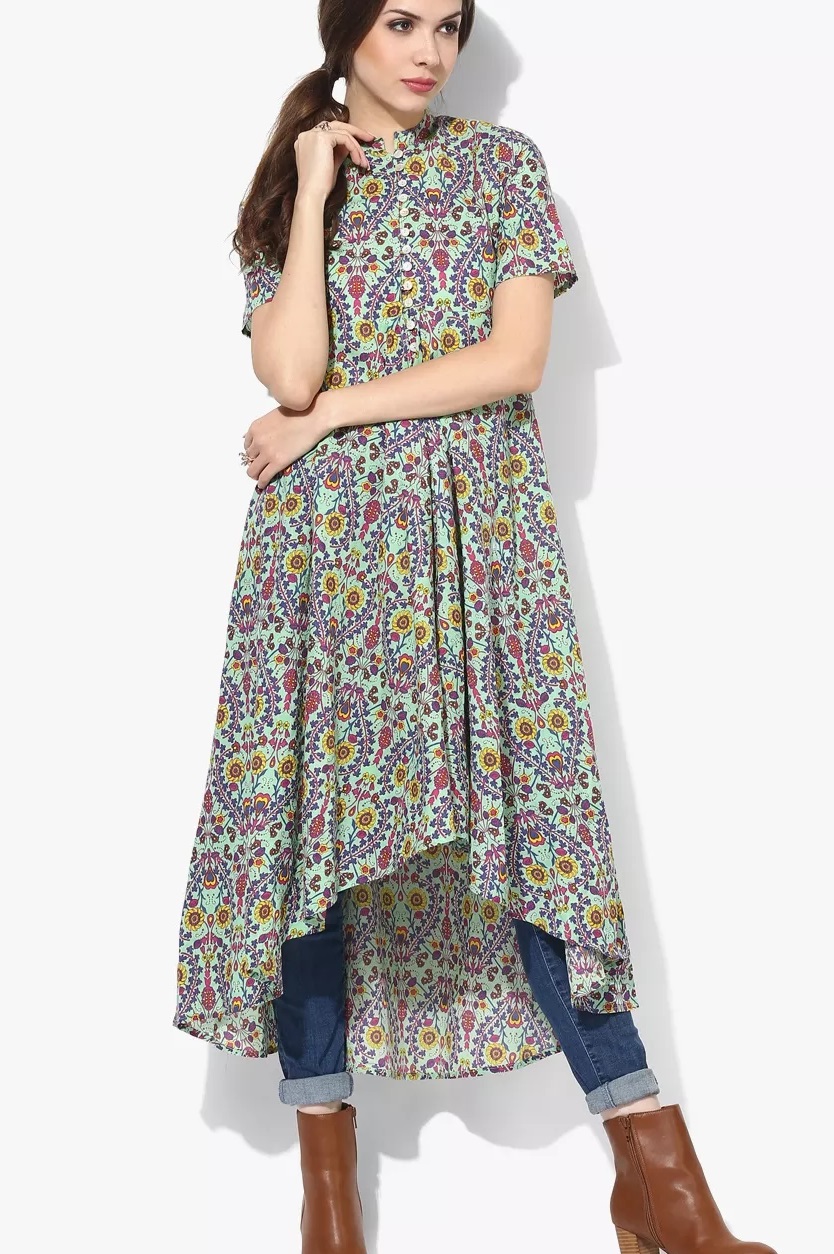 High Low pattern Office Wear Kurti Design