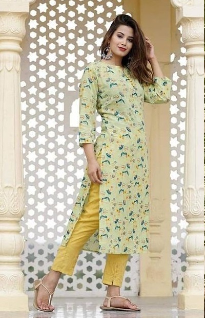 Pick and pose - Comfy and simple cotton flex printed kurti... | Facebook