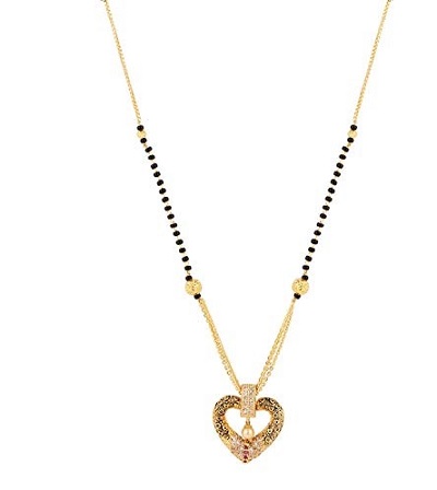 Heart shaped Mangalsutra design