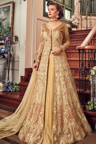 Full Length Kurta with Net Lehenga for parties