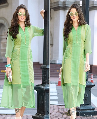 Green party Perfect Kurti Design