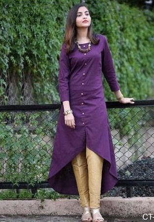 High Low Party Wear Kurta Design