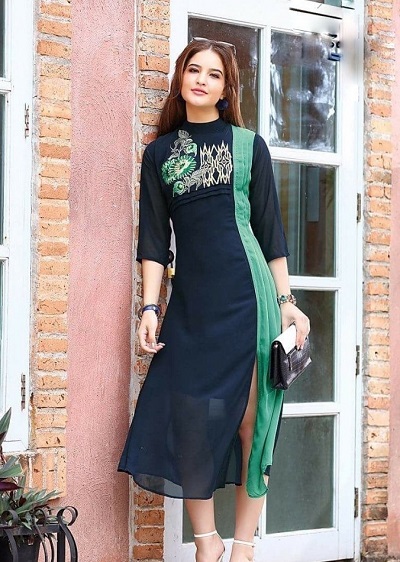 Sheer Georgette Party Wear Kurta