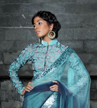 Stylish front hook saree blouse pattern