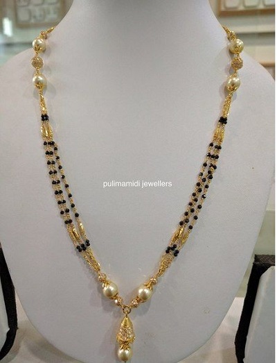 Triple layered Mangalsutra style