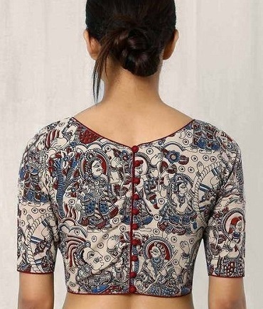 Ethnic Inspired Saree Blouse Design