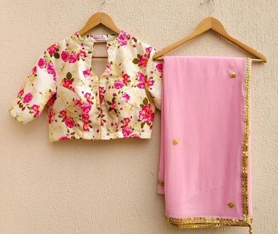 Fresh Printed Floral Blouse pattern